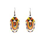 Brincos de miçanga indígenas da Amazônia